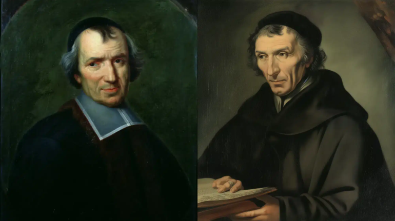 Historic portrait of Antoine Arnauld, showcasing the thoughtful expression of the 17th-century French philosopher and theologian known for his critical contributions to Jansenism and debates with Descartes.