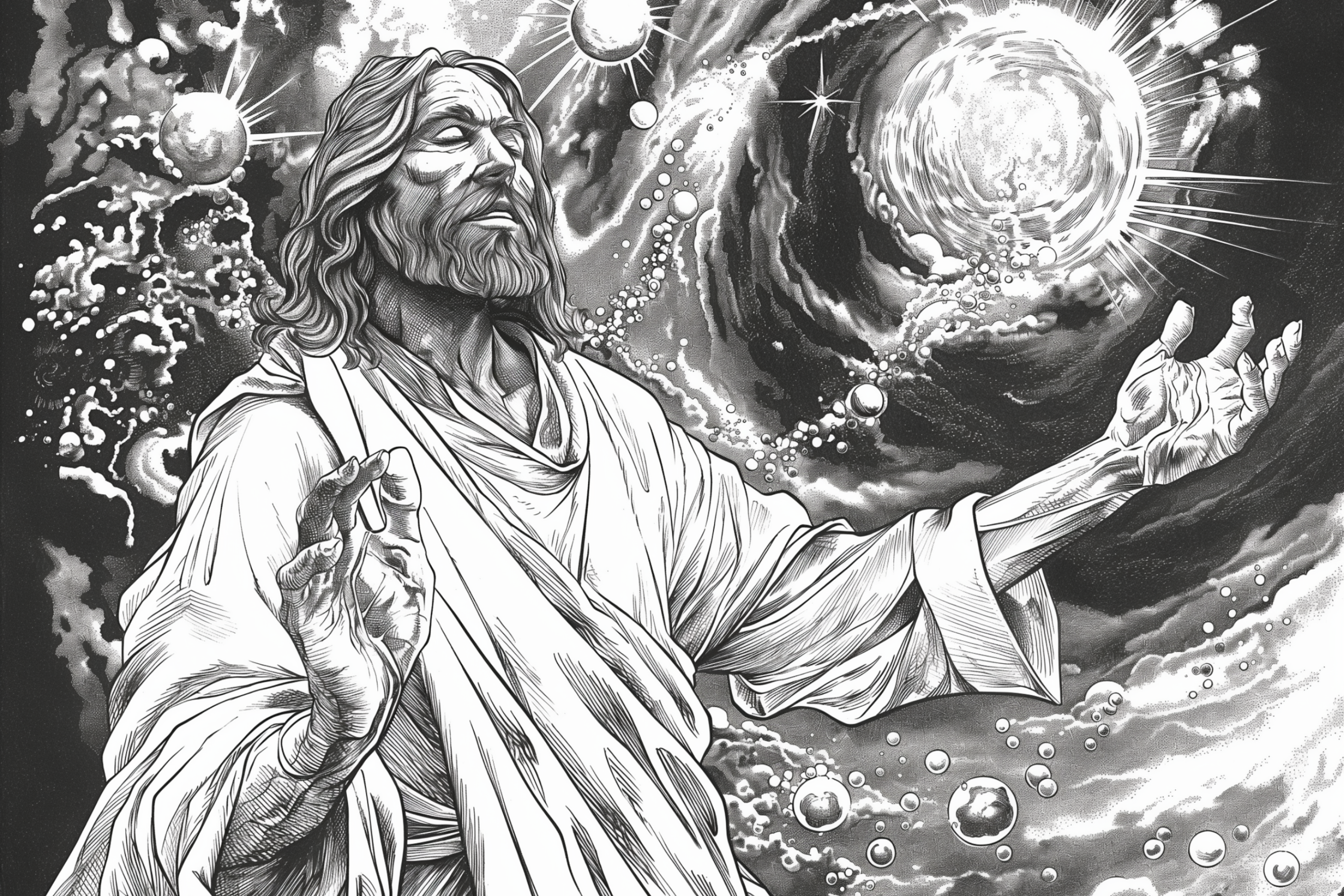 Illustration showing George Berkeleys concept of an omniscient God perceiving all objects to ensure their existence contrasted with Mills view on the permanence of experience